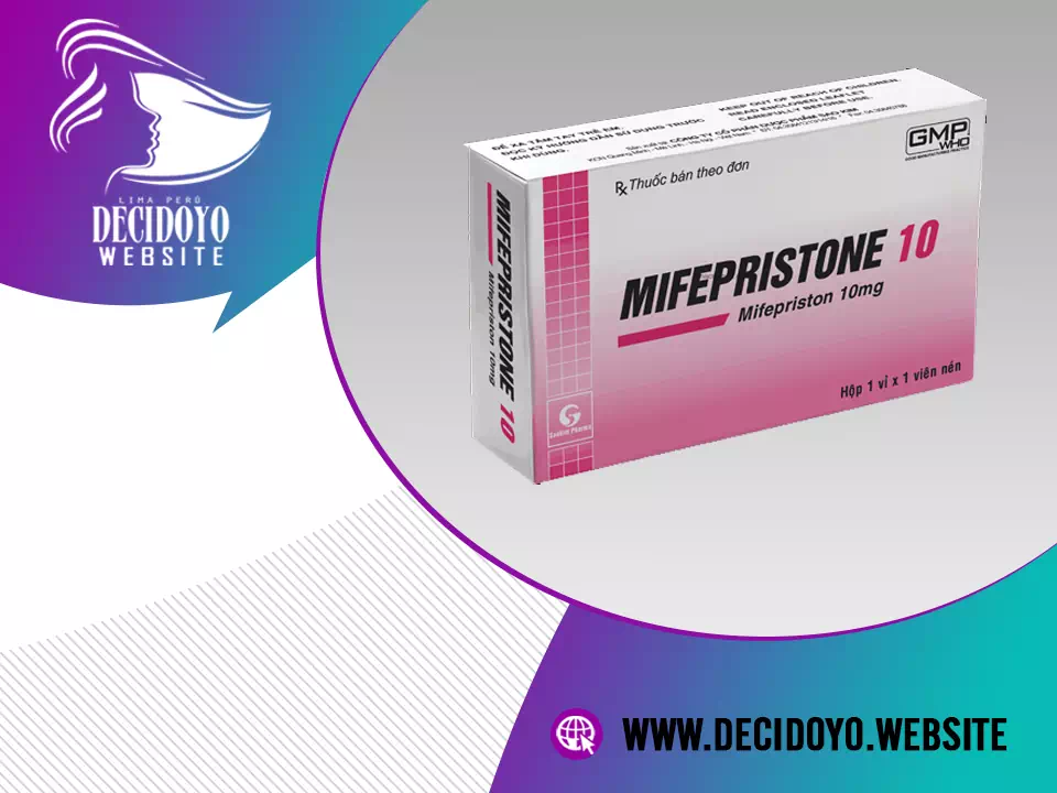 Caja con dosis única (tres tabletas con 200 mg de mifepristona cada una)